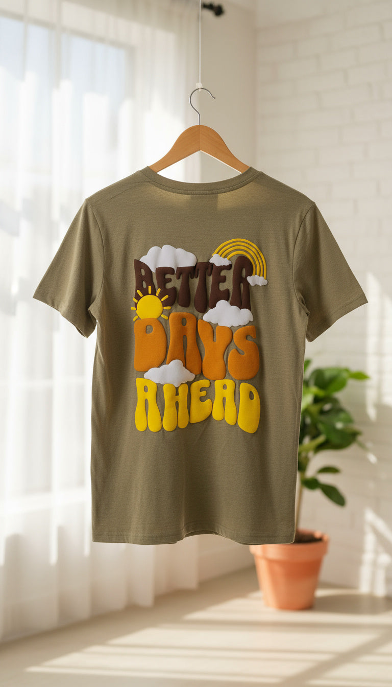 Better Days Ahead (Puff Print)