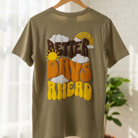 Better Days Ahead streetwear tee back view - Otaku Haus India
