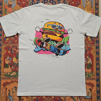 Burger streetwear tee back view - Otaku Haus India

