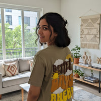 Better Days Ahead graphic tee back view - Otaku Haus India
